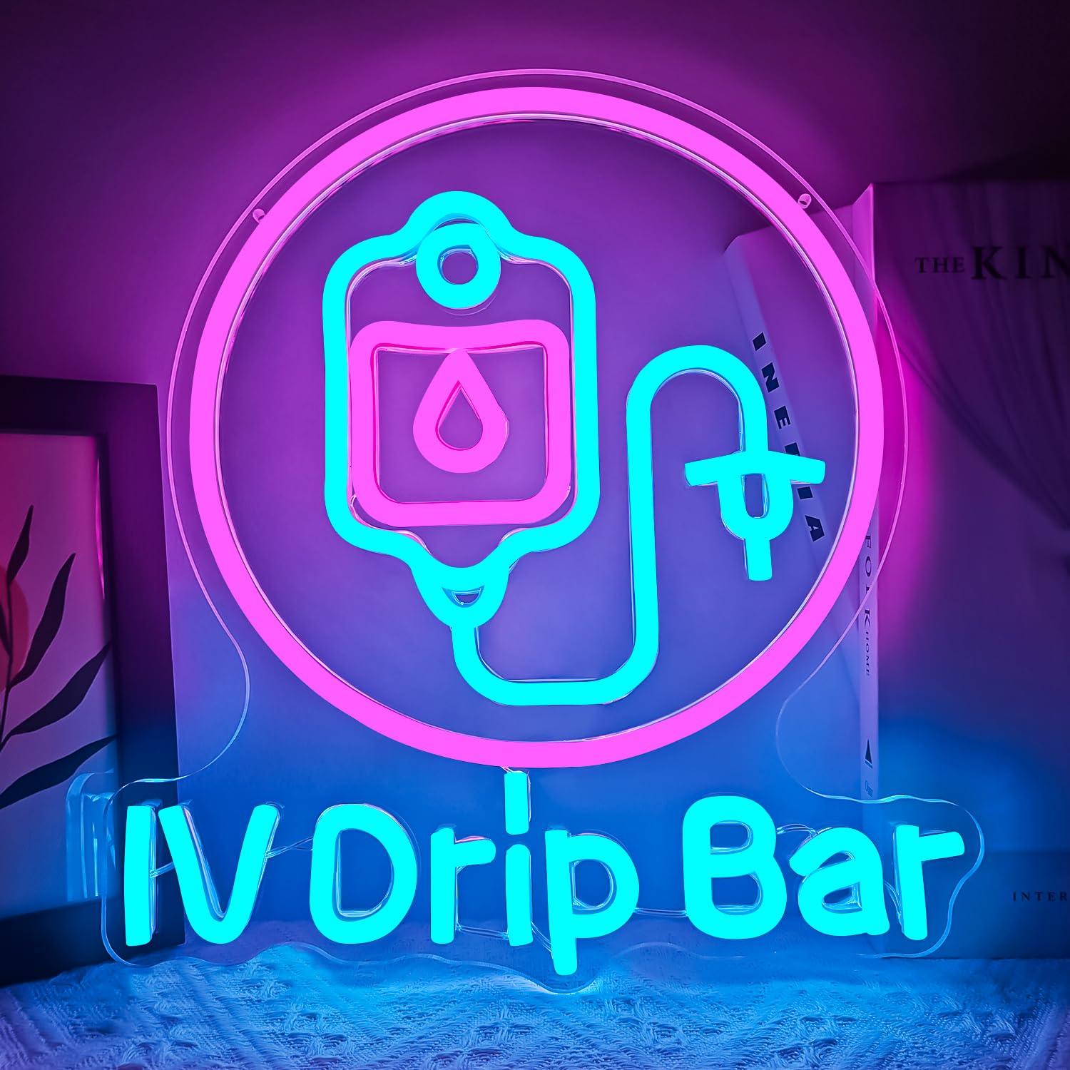 Medical Wellness & Spa Werona - Lampu LED Neon Sign IV Drip