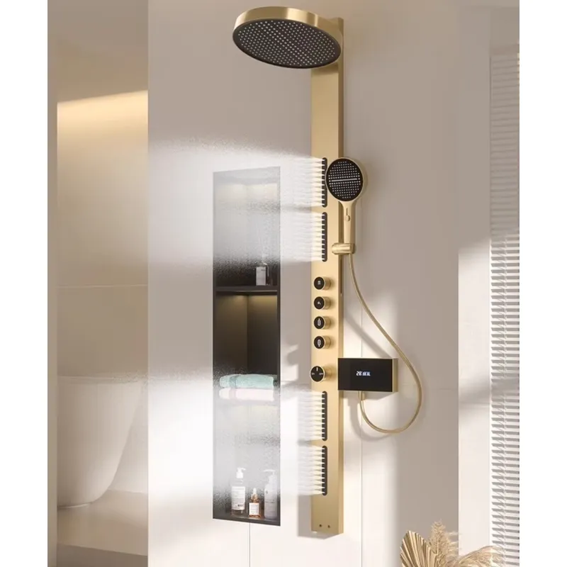 Spa&Wellness Earth City Шелепиха - Set Panel Shower Brass Rainfall dengan
